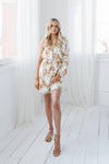 Olla Dress - Cream/Peach Floral