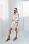 Olla Dress - Cream/Peach Floral