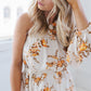 Olla Dress - Cream/Peach Floral