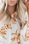 Olla Dress - Cream/Peach Floral