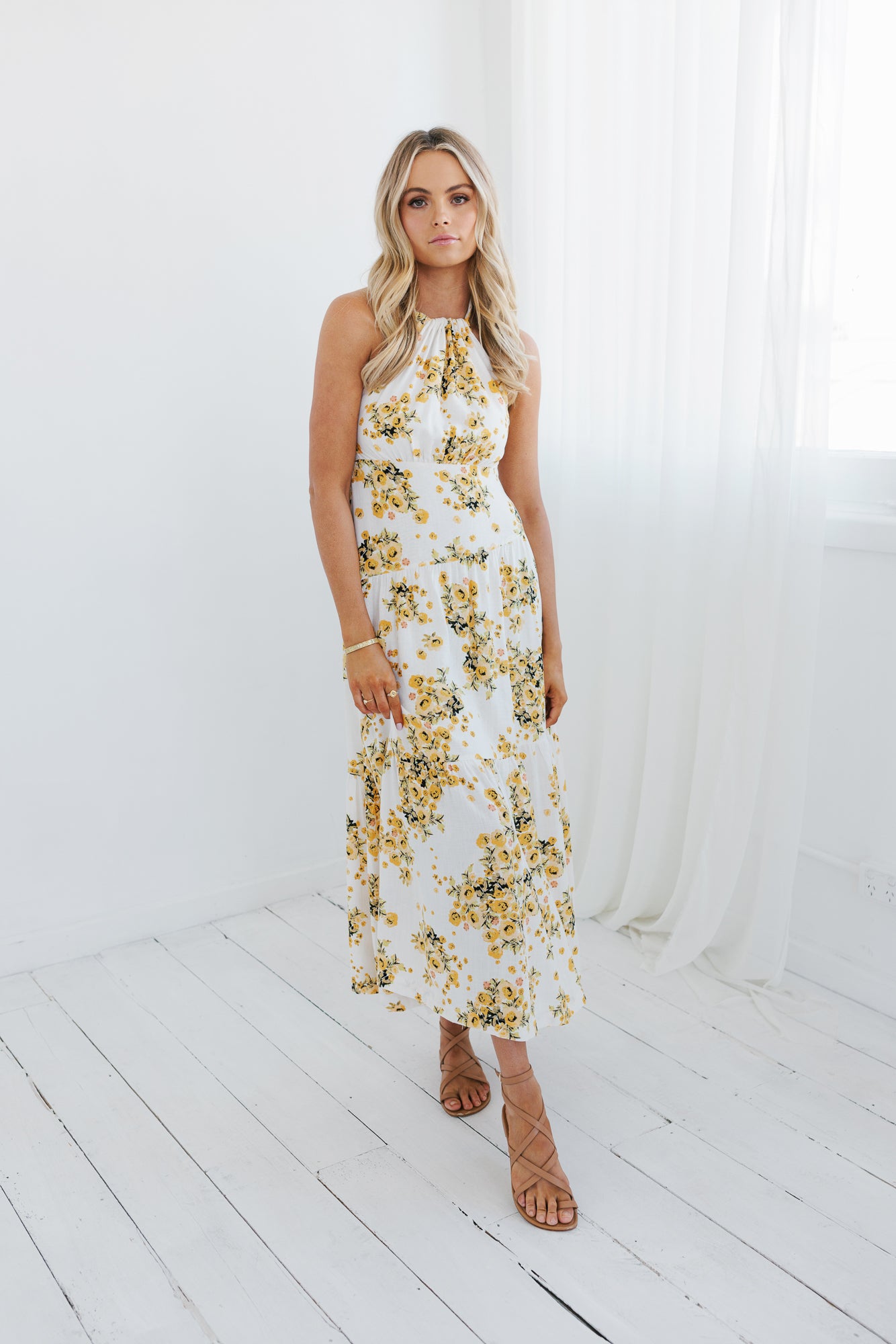 Perenne Dress - Yellow Floral