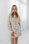 Molto Mini Dress - Floral Tile