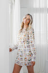 Molto Mini Dress - Floral Tile