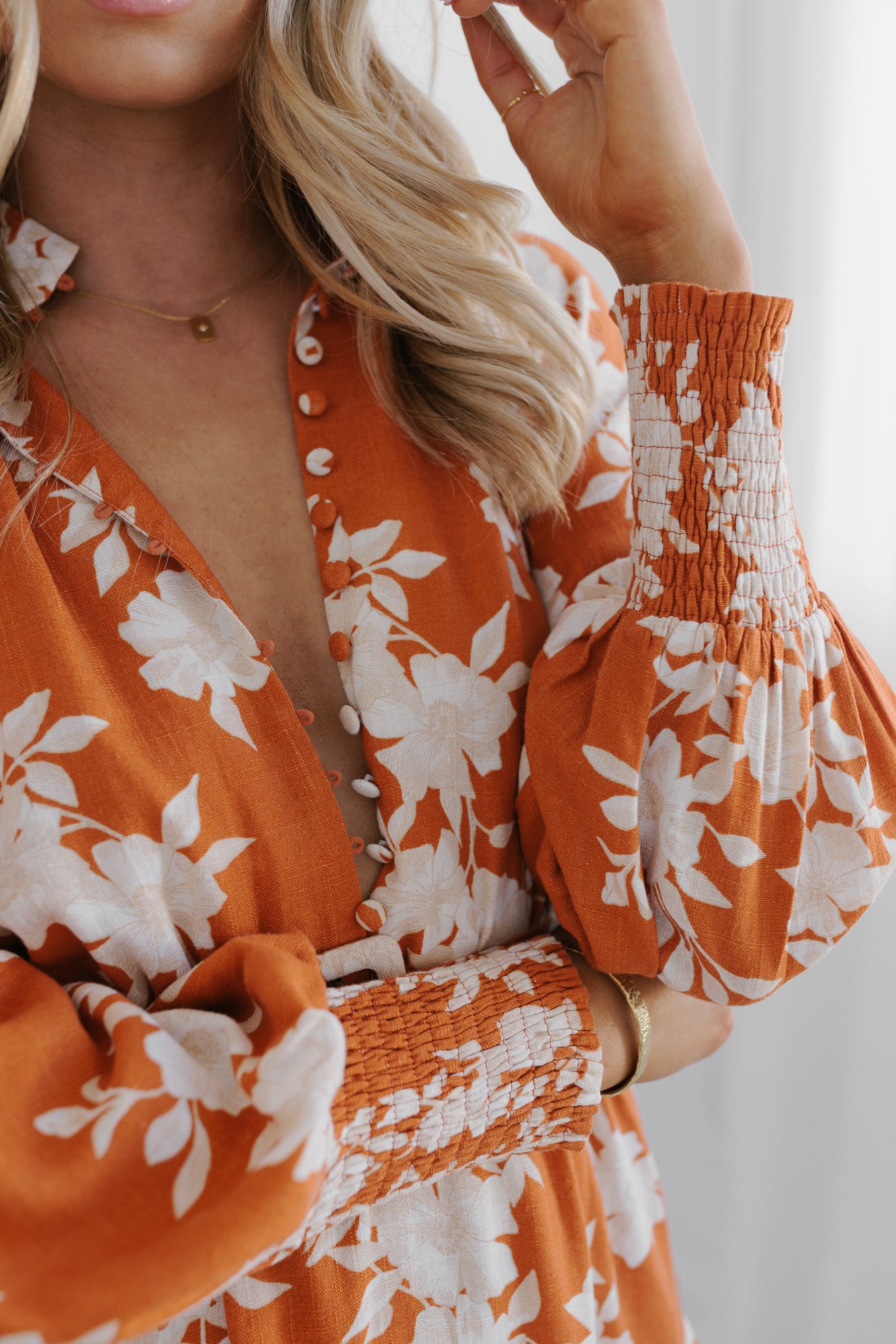 Estiva Mini Dress Auburn Floral