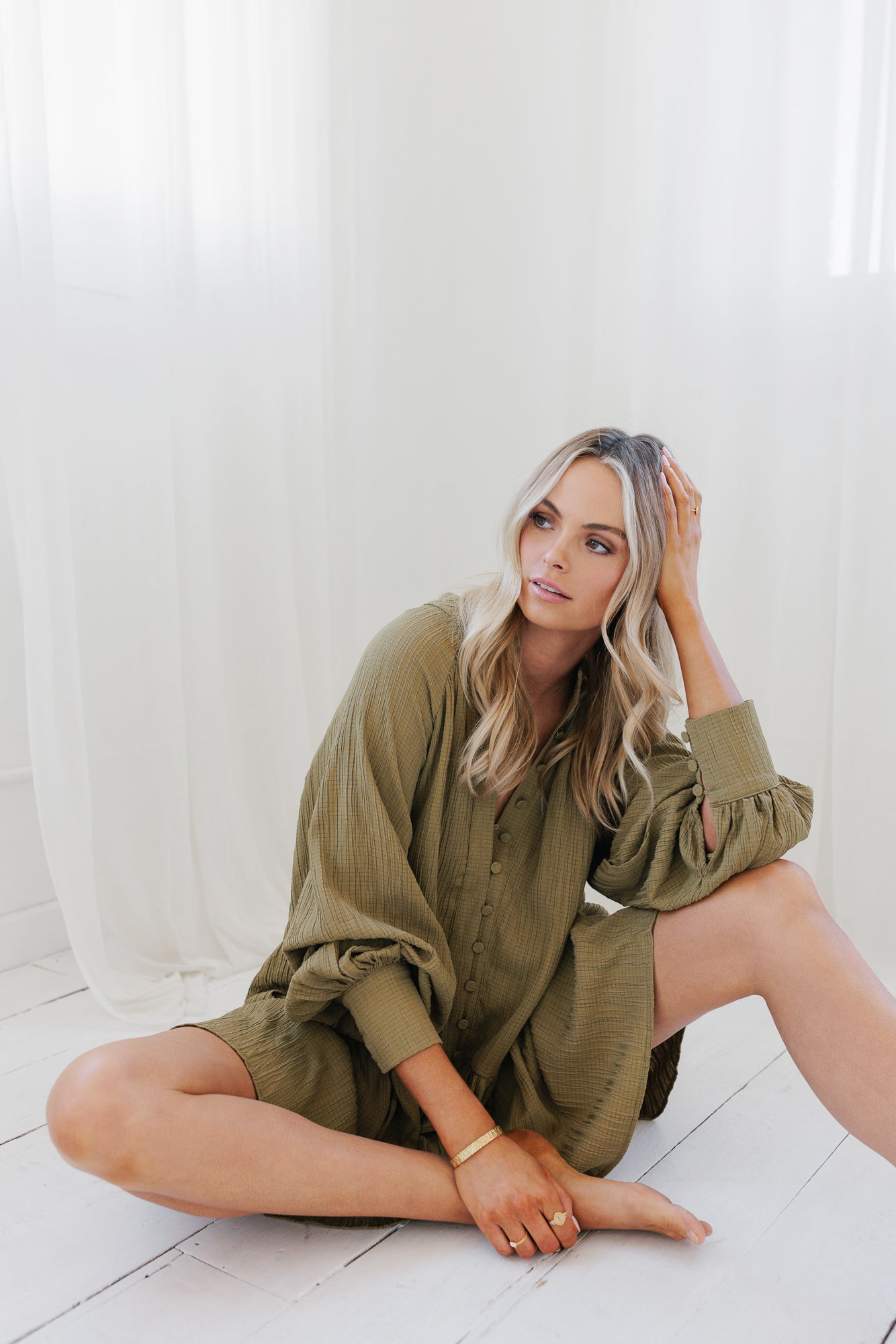 Indaco Dress - Olive