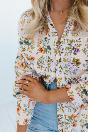 Haute Shirt - Floral Tile