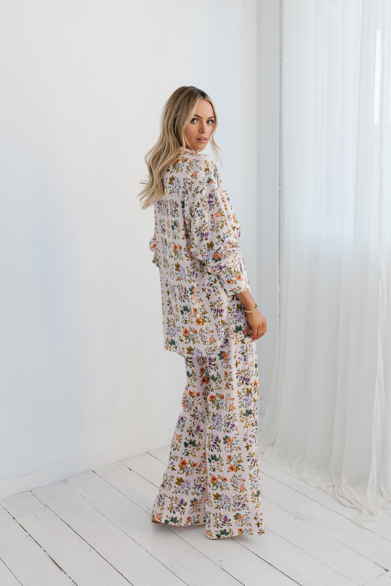 Rhea Shirt Floral Tile