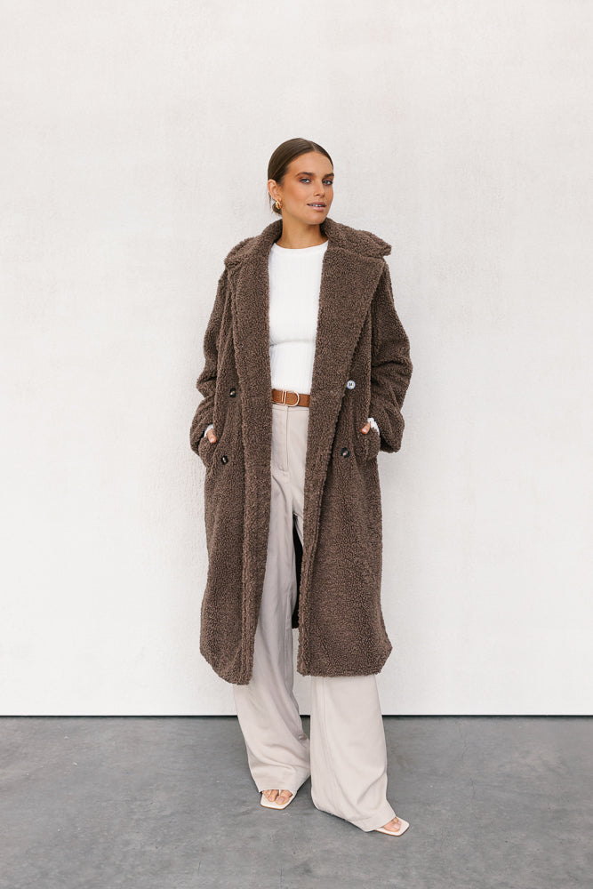 Belinda Coat- Brown