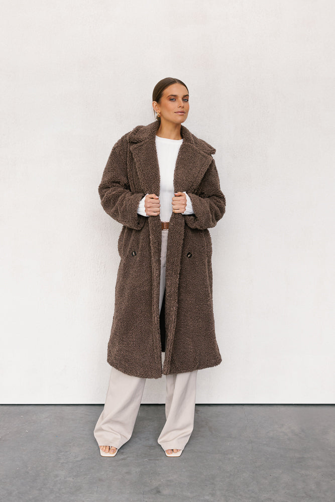 Belinda Coat- Brown