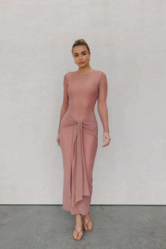 Bobbi Maxi Dress - Rose Mesh