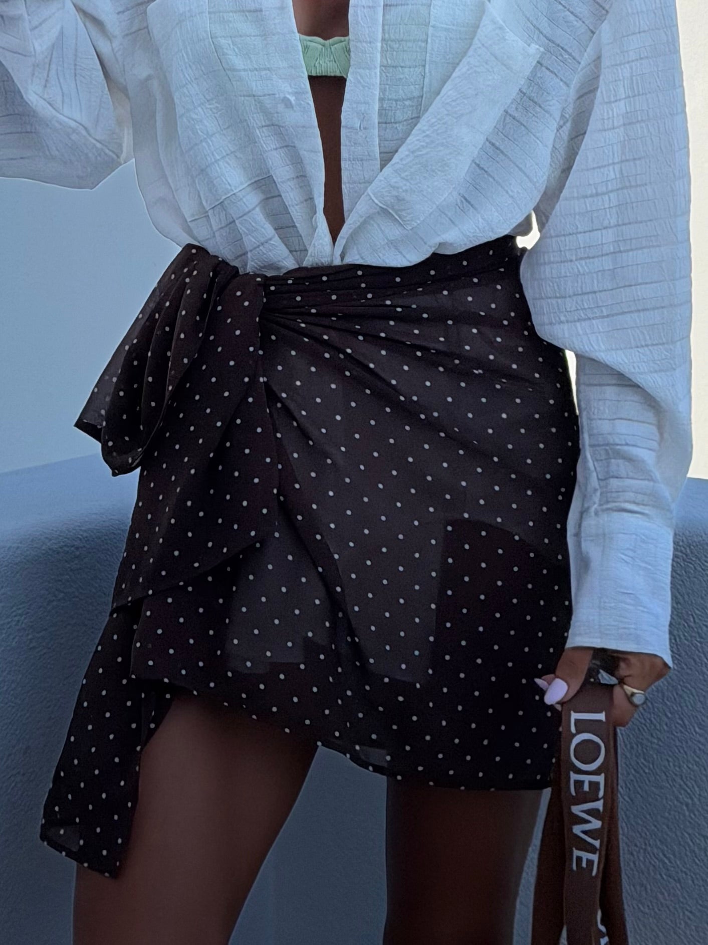 Marella Scarf Top Polka Dot