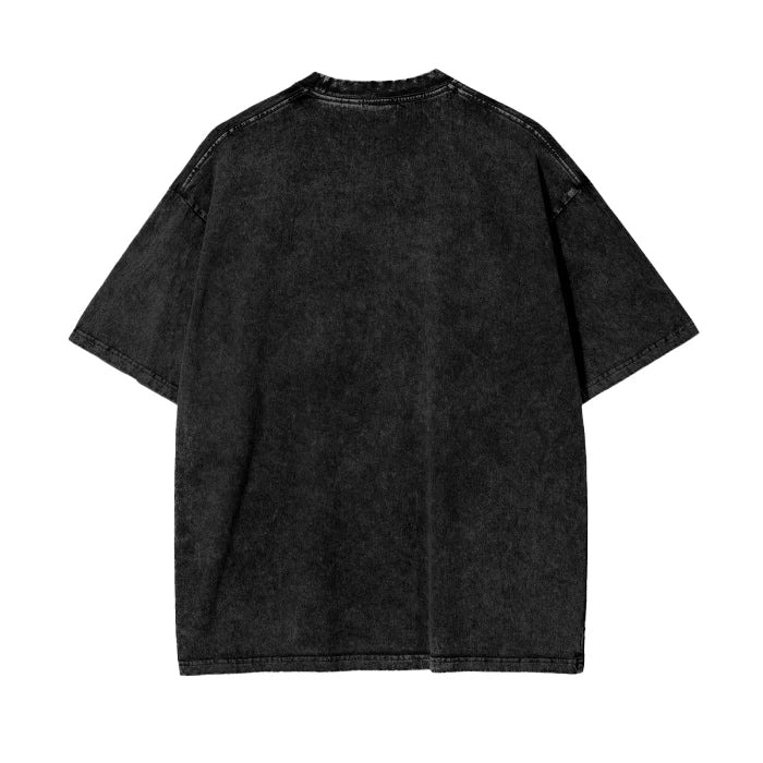 Cherry Baby Tee Black Acid Wash