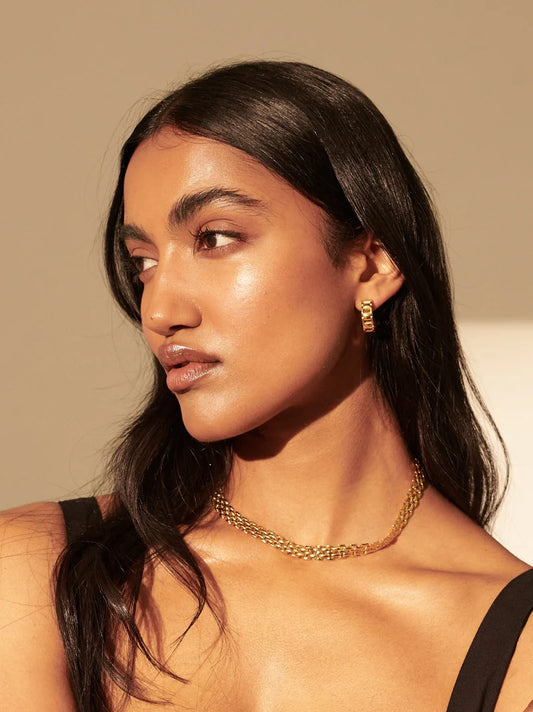 Cora Chain Earrings - Gold