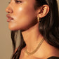 Cora Chain Hoops - Gold