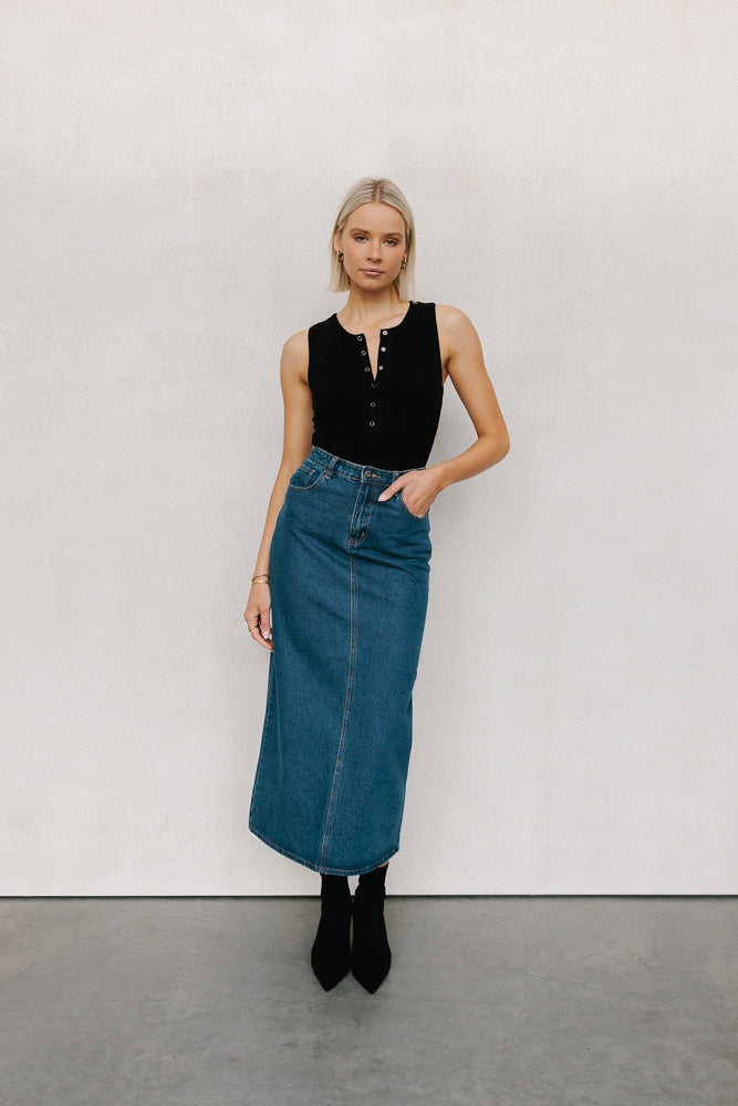 Caleb Bodysuit Black