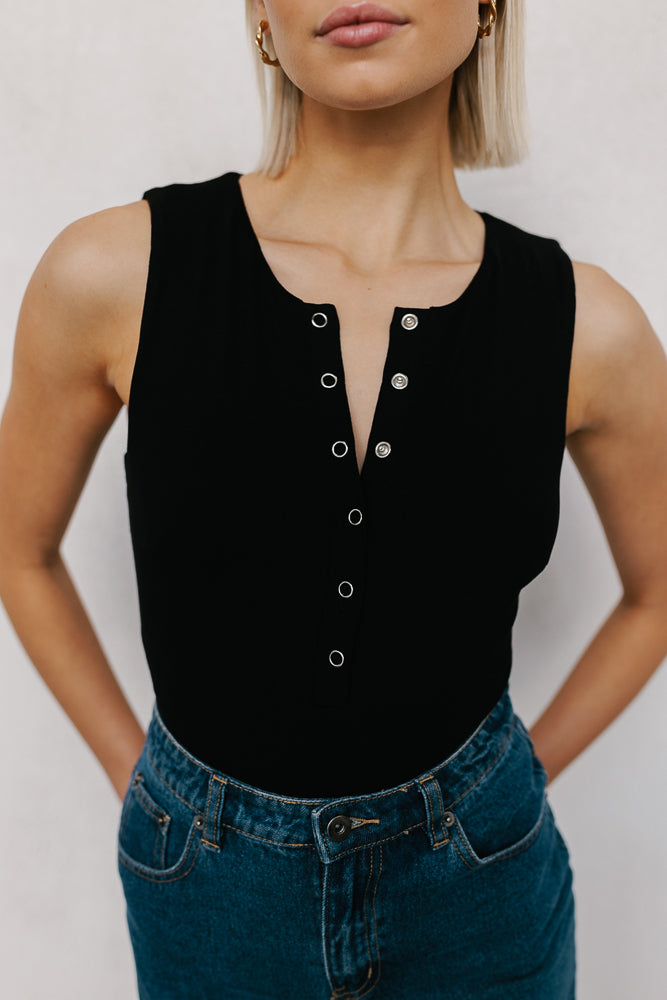 Caleb Bodysuit Black