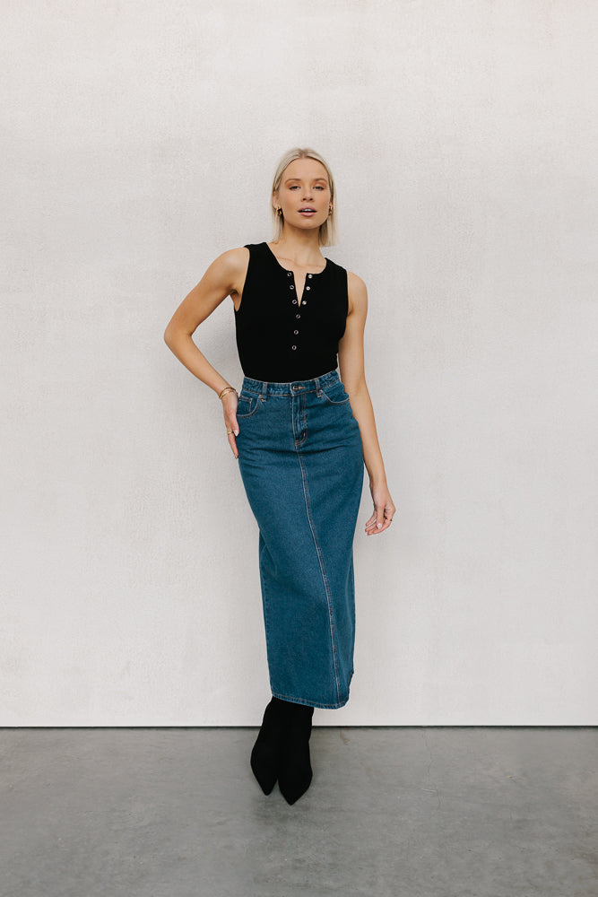 Caleb Bodysuit Black