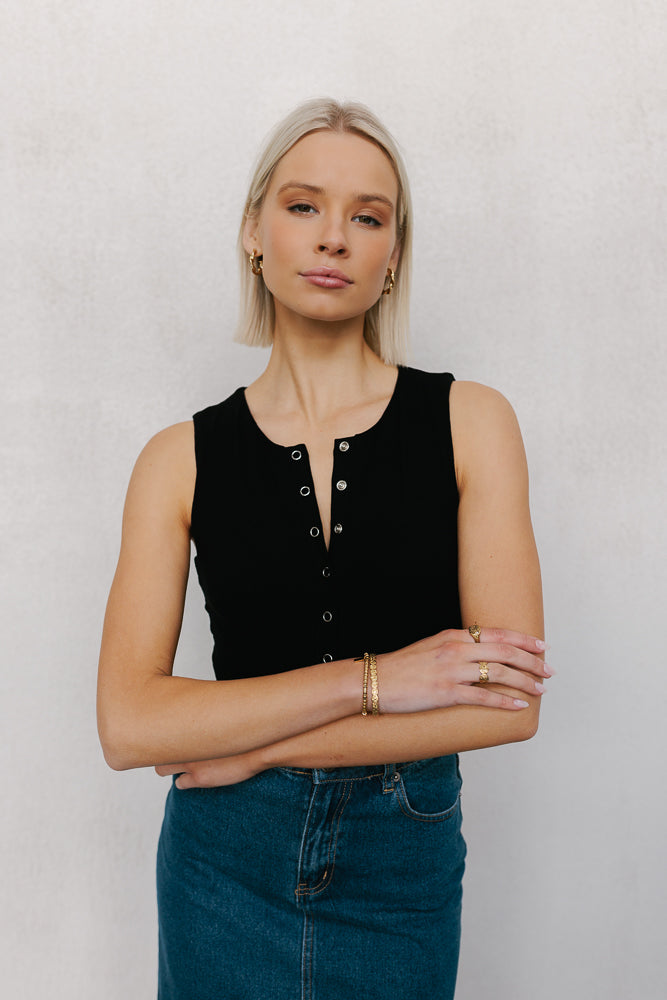Caleb Bodysuit Black