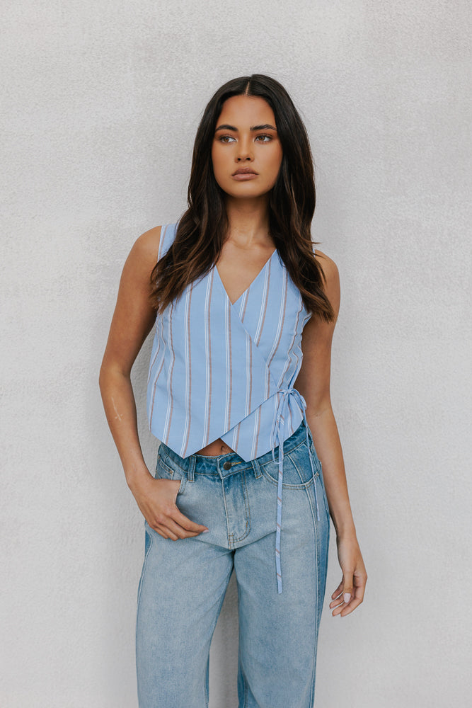 Calie Top Blue
