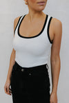 Carrie Top - White/Black