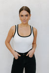 Carrie Top - White/Black