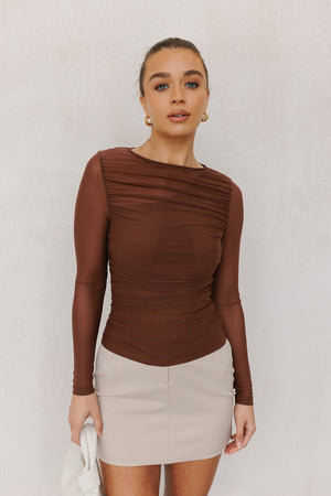 Christie Top - Chocolate