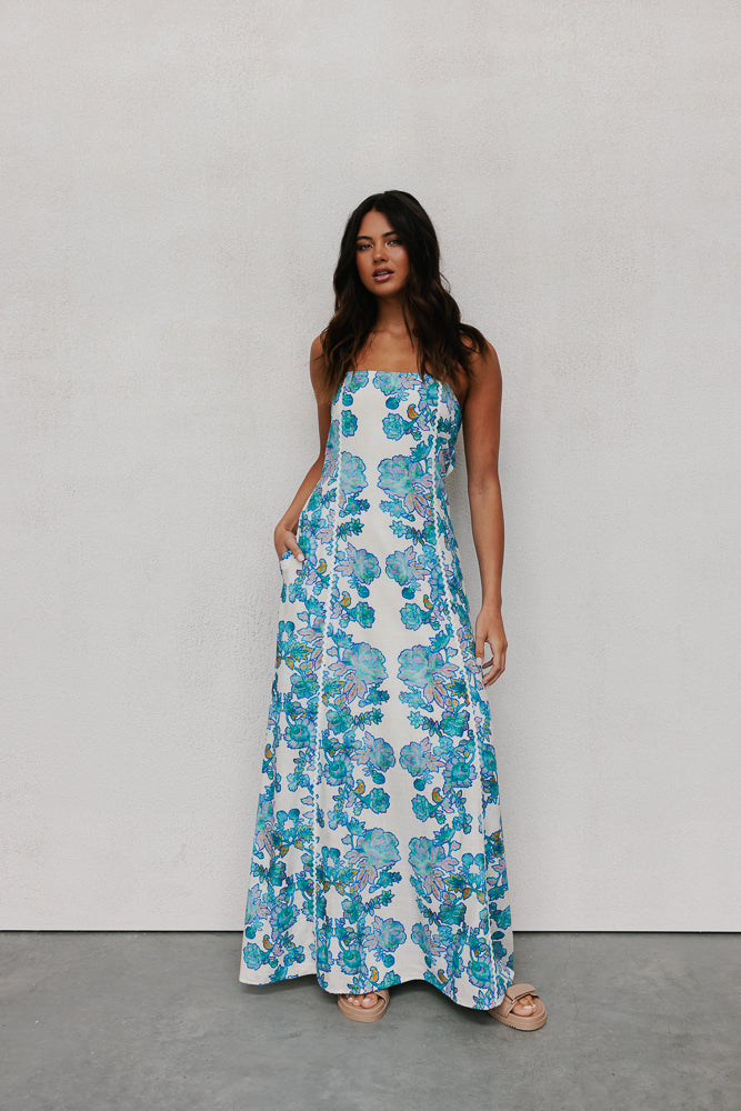 COMING SOON - Grazie Dress - Cobalt Floral