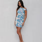 Opal Dress - Cobalt Floral Mesh