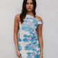 Opal Dress - Cobalt Floral Mesh