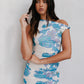 Opal Dress - Cobalt Floral Mesh