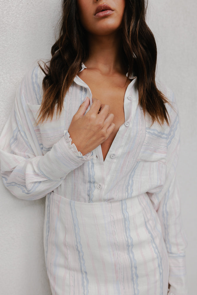 COMING SOON - La Tinta Shirt - Watercolour Stripe