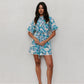 Bello Dress - Cobalt Floral