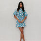 Bello Dress - Cobalt Floral