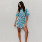 Bello Dress - Cobalt Floral