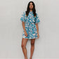 Bello Dress - Cobalt Floral