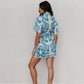 Bello Dress - Cobalt Floral