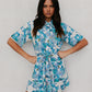 Bello Dress - Cobalt Floral