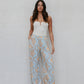 Citta Pant - Blue/Tan Sun Print