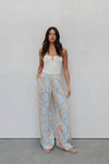 COMING SOON - Citta Pant - Blue/Tan Sun Print