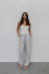 COMING SOON - Citta Pant - Blue/Tan Sun Print