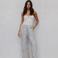 Citta Pant - Blue/Tan Sun Print