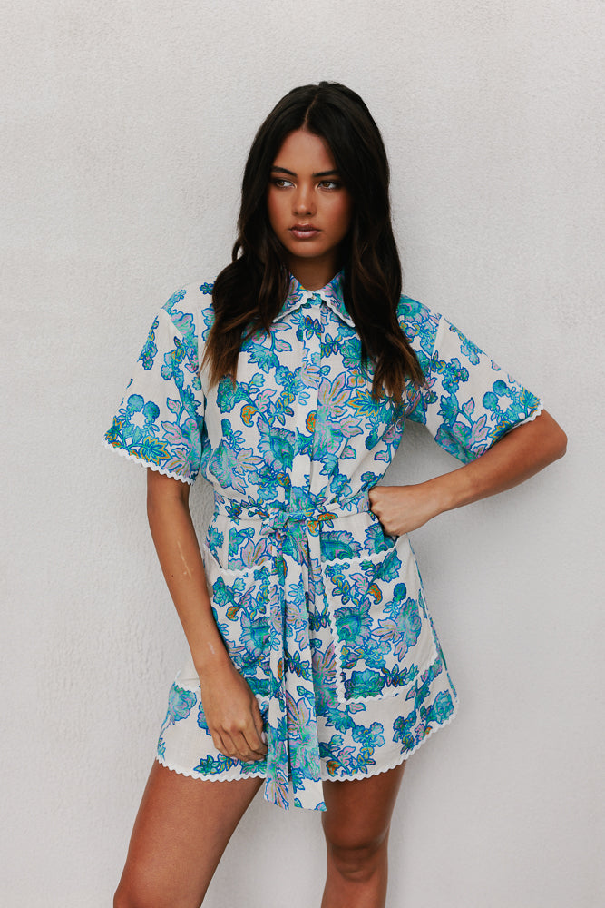 COMING SOON - Bello Dress - Cobalt Floral