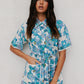 Bello Dress - Cobalt Floral