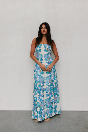 COMING SOON - Grazie Dress - Cobalt Floral