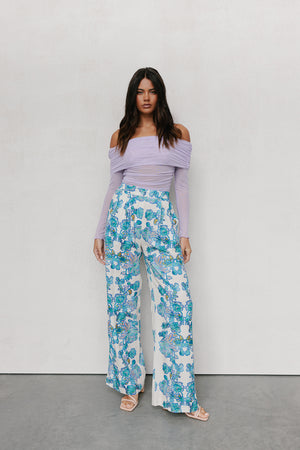 COMING SOON - Sempre Pants - Cobalt Floral