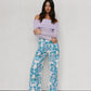 Sempre Pants - Cobalt Floral