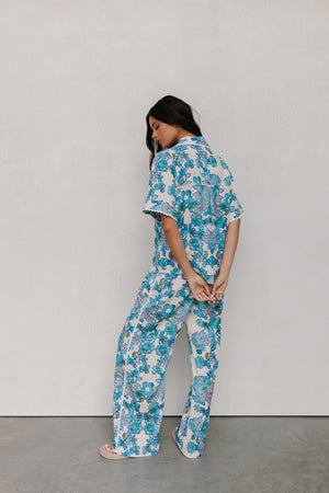 COMING SOON - Sempre Pants - Cobalt Floral