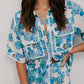 Carina Shirt - Cobalt Floral