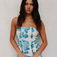 Vola Top - Cobalt Floral