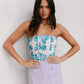 Vola Top - Cobalt Floral
